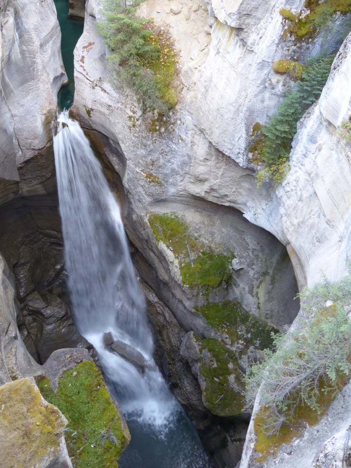 Maligne Canyon waterfall