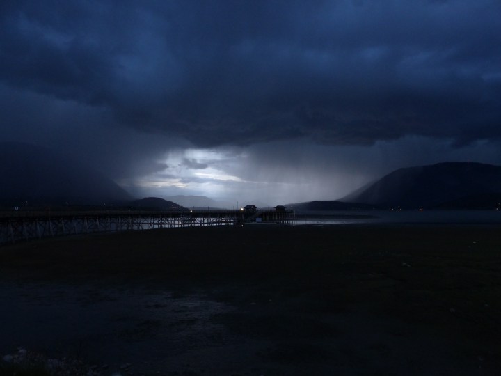 Salmon Arm pier and Shuswap Lake