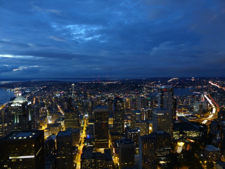 Seattle at night