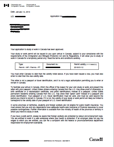 The all important POE letter. We've been patiently waiting to use this since 12 January.