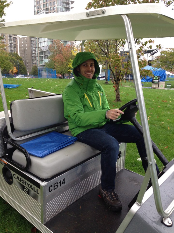 Stewart golf buggy volunteering Vancouver