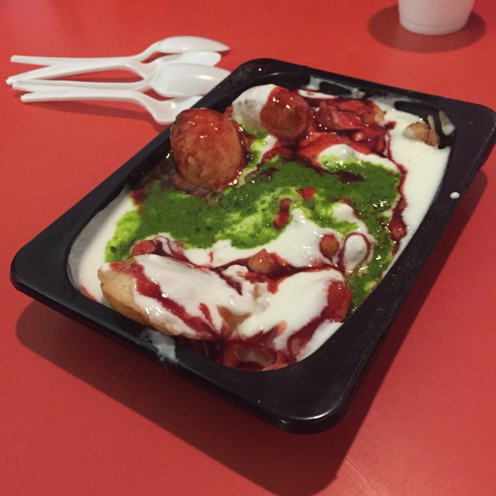 Indian fast food at the MotiMahal