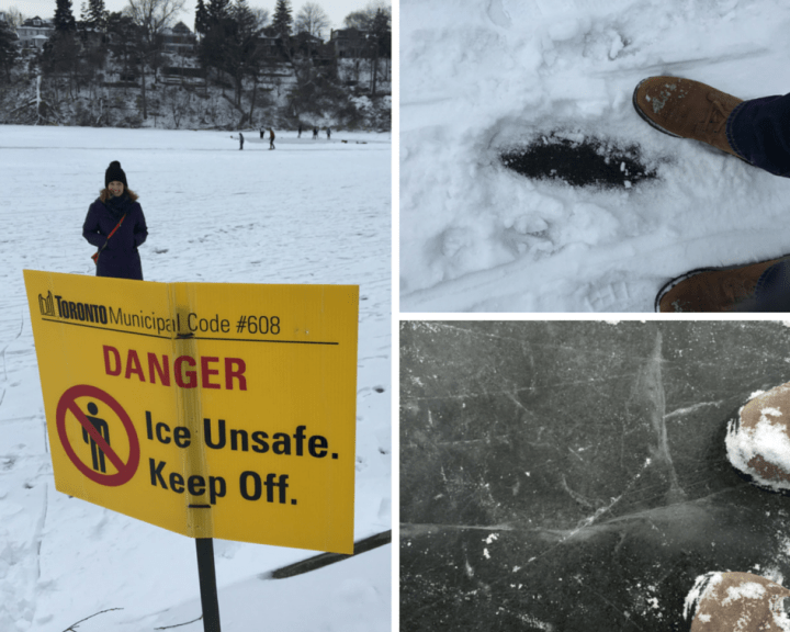 Grenadier Pond in the winter