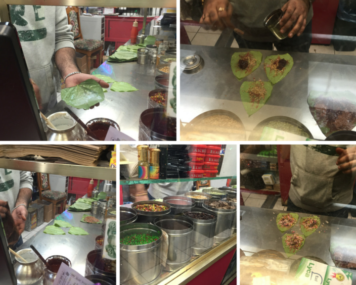 Making paan