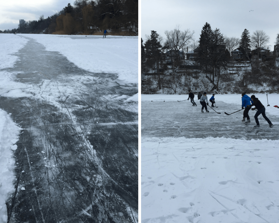 Hockey on Grenadier Pond