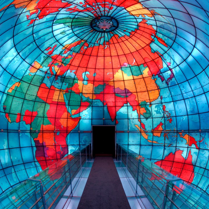 Inside the Mapparium Eurasia and Africa