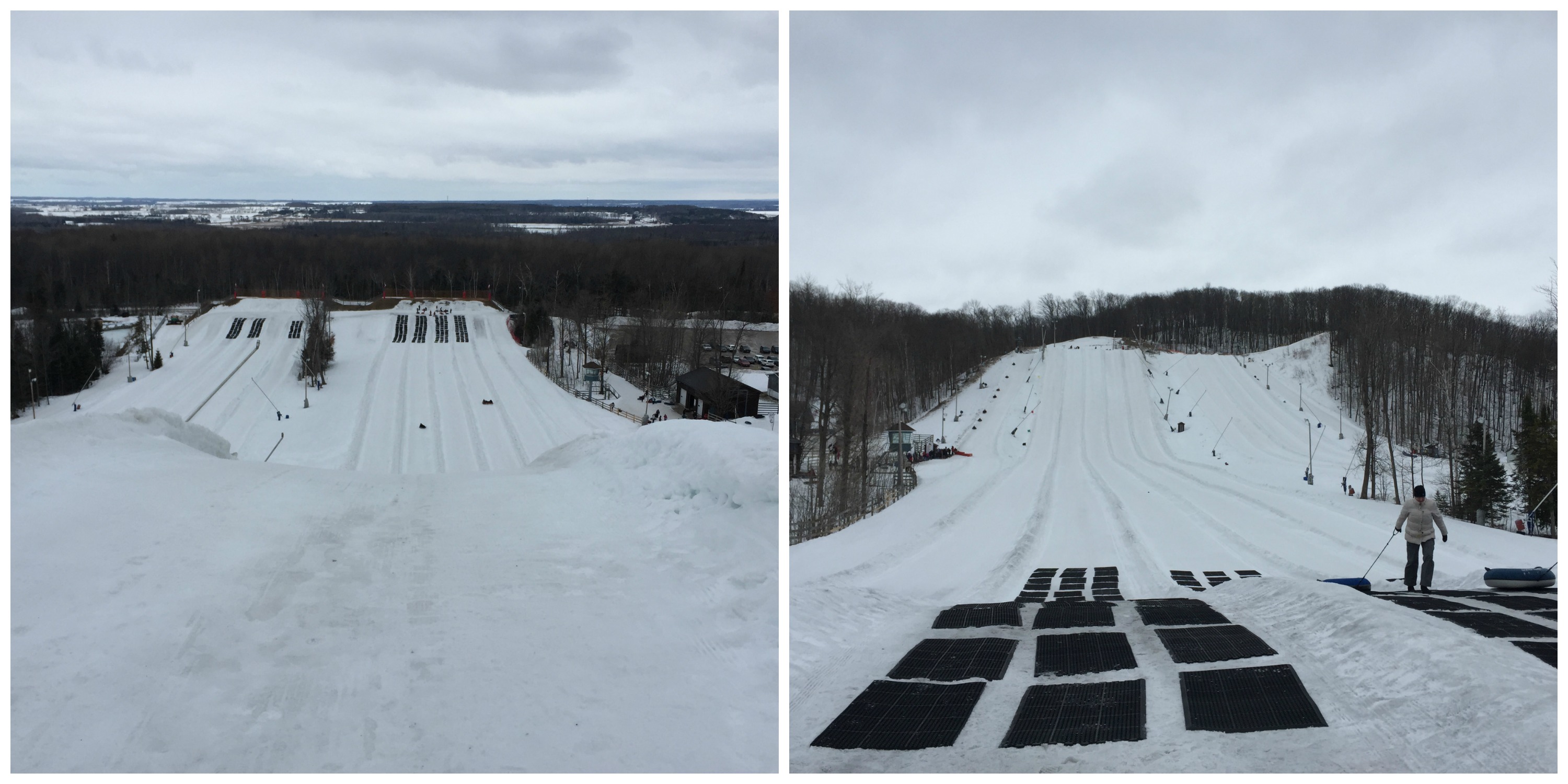 Snow tubing in Barrie, Ontario Snow Valley vs Horseshoe Resort Brown