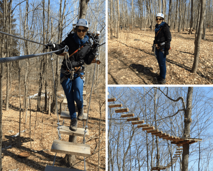 Zipline and treetop trekking Bruce Mill's