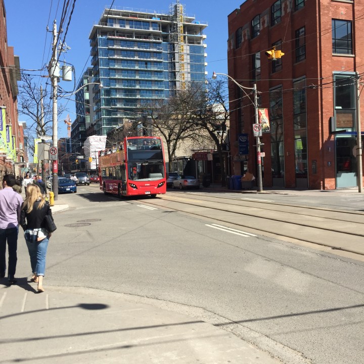 Sightseeing bus Toronto King Street