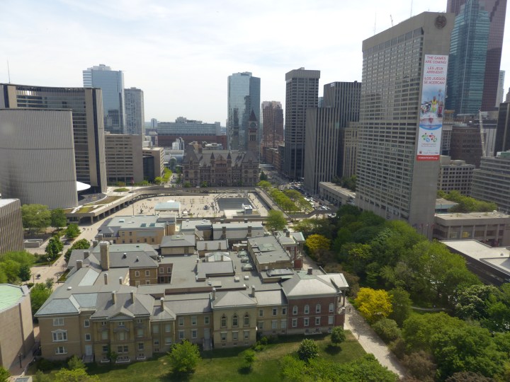 View from the top of the Canada Life Building