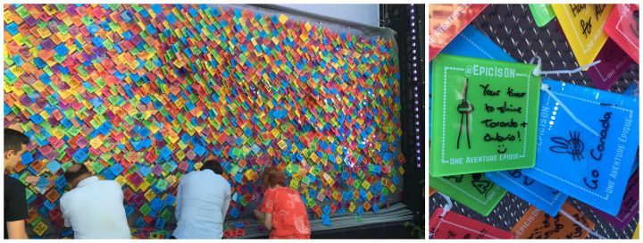 Message wall Ontario's Celebration Zone