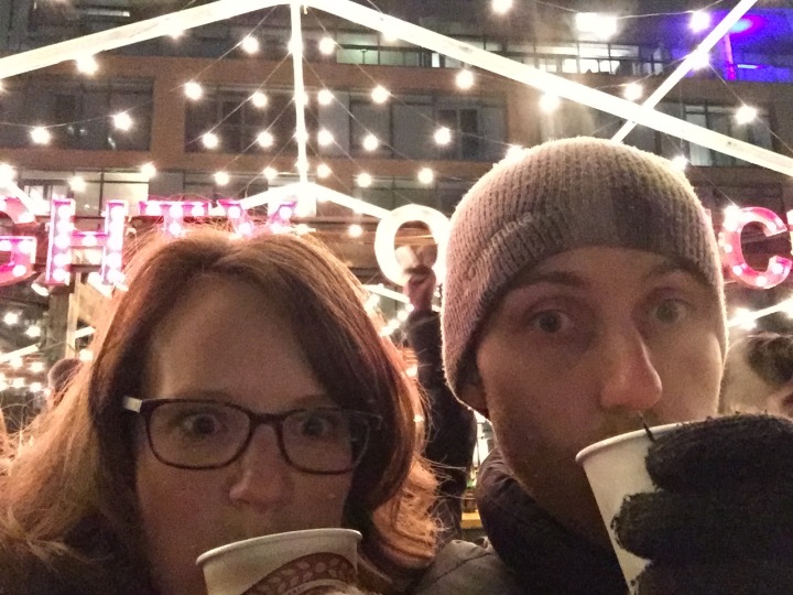 Turns out it's hard to take selfies whilst drinking hot drinks and wearing gloves!
