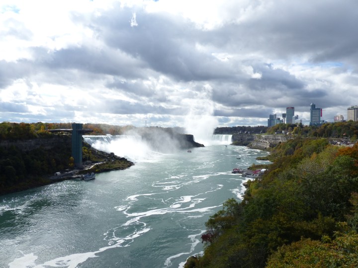View from Rainbow Bridge Niagara Falls