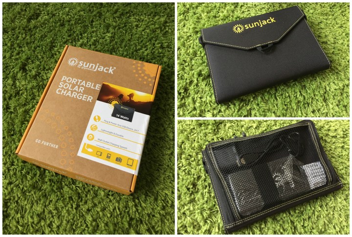 SunJack 14W+8000mAh Battery solar power charger review